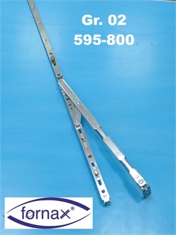 Fornax GR 02 595-800 мм Ножницы на створку и раму 182010501
