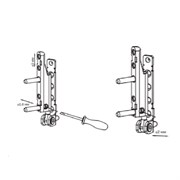 Fornax Петля нижняя на раму и створку усиленная 186010001