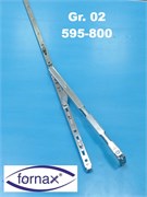 Fornax GR 02 595-800 мм Ножницы на створку и раму 182010501