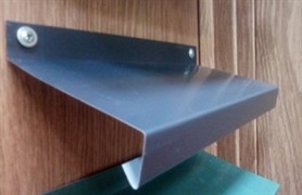 Отлив оконный цвет темно-серый графит RAL 7024, п.м. 2263