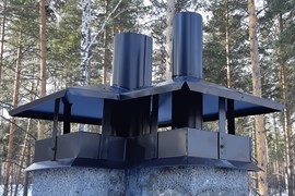 Зонт на дымоход оцинк. 2374